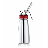 iSi Sahnespender 500ml, Gourmet Whip Plus, 0.5 Liter, aus hochwertigem Edelstahl, Betrieb mit iSi Sahnekapseln, für Sahne, warme und kalte Saucen, Suppen, Espumas und Desserts